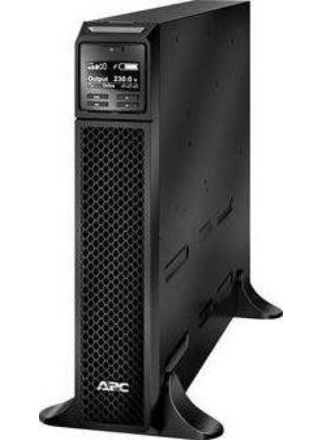 APC SRT 2200VA Smart UPS, 230 Voltage, 8 IEC 60320 C13 / 2 IEC Jumpers 2 / IEC 60320 C19 Output Connection Type, Lead Acid Battery, 2.44 m Cable Length, Black
