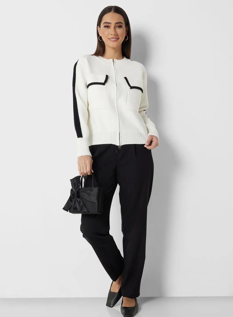 Ginger Two Tone Cardigan