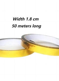 TNGames 6 Rolls Packaging Tape 18mm x 50M Gold  - Image 3