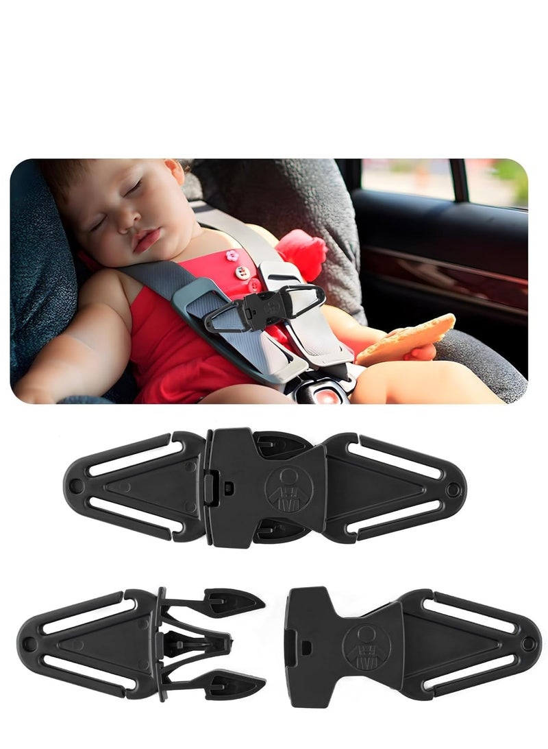 SYOSI Car Seat Strap Anti Escape, 2 Pack Baby Harness Chest Clip, Safety Belt Clip Buckle for Baby & Toddler, Prevent Children/Kids Taking Their Arms Out of Child Car Seat/High Chairs/Strollers/Baby Reins - Image 1