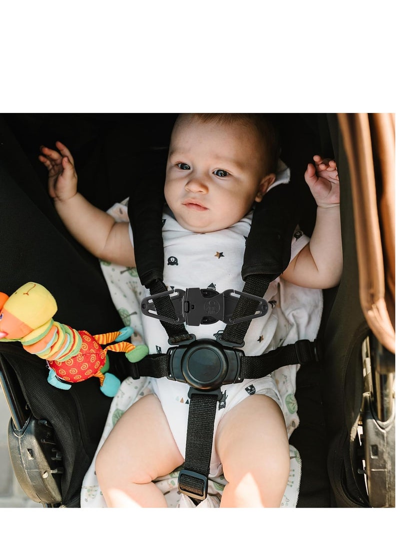 SYOSI Car Seat Strap Anti Escape, 2 Pack Baby Harness Chest Clip, Safety Belt Clip Buckle for Baby & Toddler, Prevent Children/Kids Taking Their Arms Out of Child Car Seat/High Chairs/Strollers/Baby Reins - Image 3