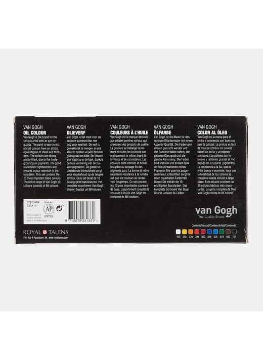 Van Gogh Van Gogh Oil Paints - Set of 10 colors, 20 ml tubes  - Image 3