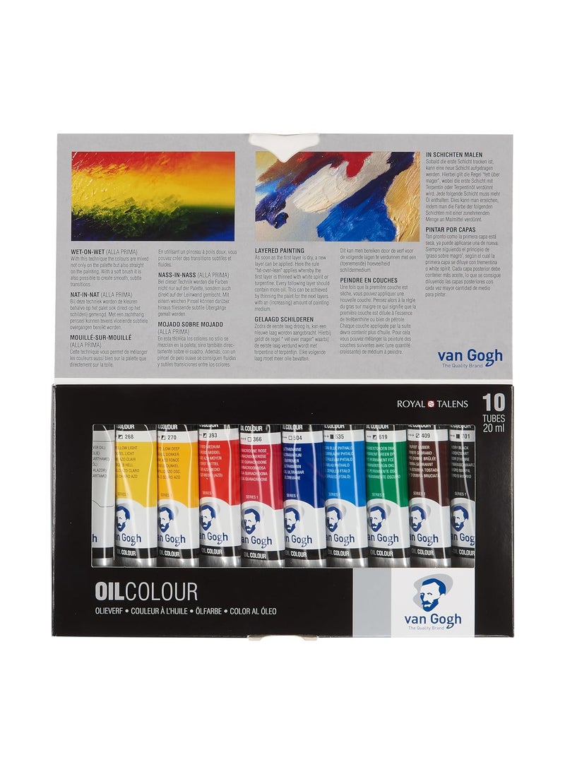 Van Gogh Van Gogh Oil Paints - Set of 10 colors, 20 ml tubes  - Image 1