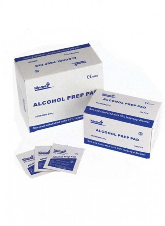 EasyMax device for checking sugar speaking in Arabic and english with a pack of strips of 50 tablets and a box of lancets and a box of medical swabs