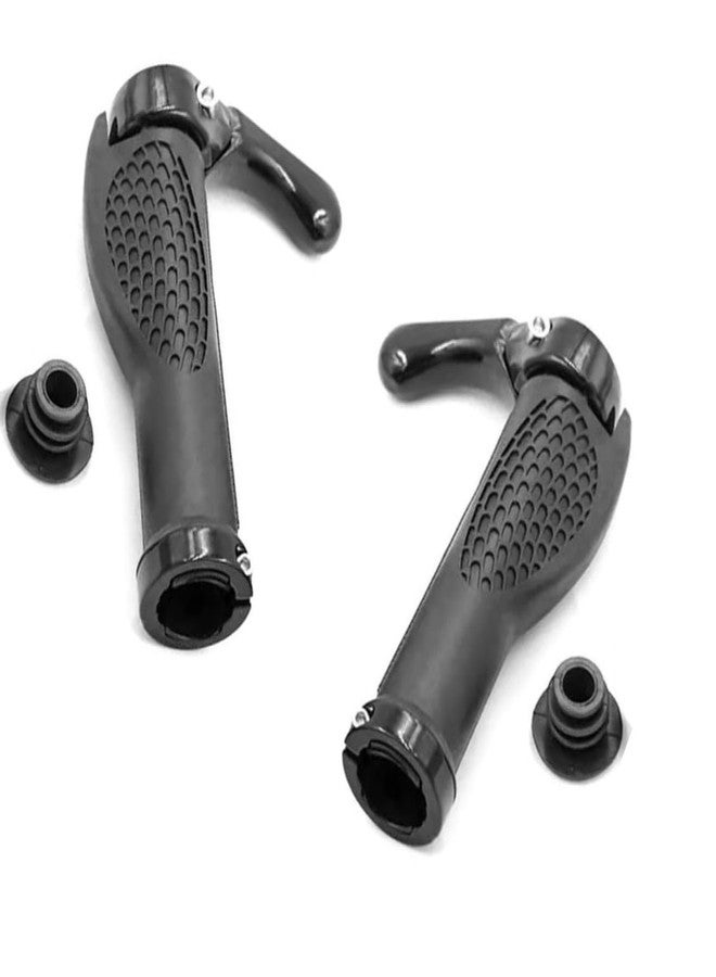 CYBIC Bicycle Handlebar Grips, Ergonomic Design with Anti-Slip Pattern, Black - Image 1
