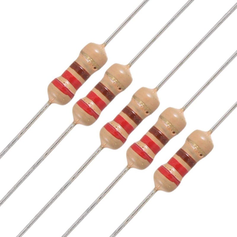 INVENTO 10Pcs 220 Ohm Carbon Film Resistor 1/4 W Resistance 0.25 Watt 250mW 5% Toleance High Quality For DIY - Image 5
