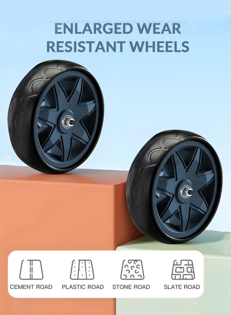 MarkedOne Toddler Toys Tricycle for Kids 3+ Years - Kids Trikes  with Light & Music, Strong Steel Frame, Kids Tricycle with 3 Wheels & Back Storage Basket - Perfect Ride-On Toy for Boys & Girls (Sky Blue) - Image 3