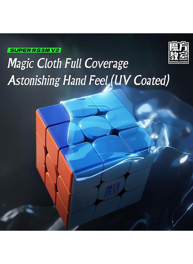 null - LiangCuber Moyu Super RS3M V2 UV Coated,RS3M 2023 Magnetic Ball Core Speed Cube 3x3,Super RS3M V2 Maglev Ball Core UV Magnetic Cube 2023 Upgraded Ver - Image 1