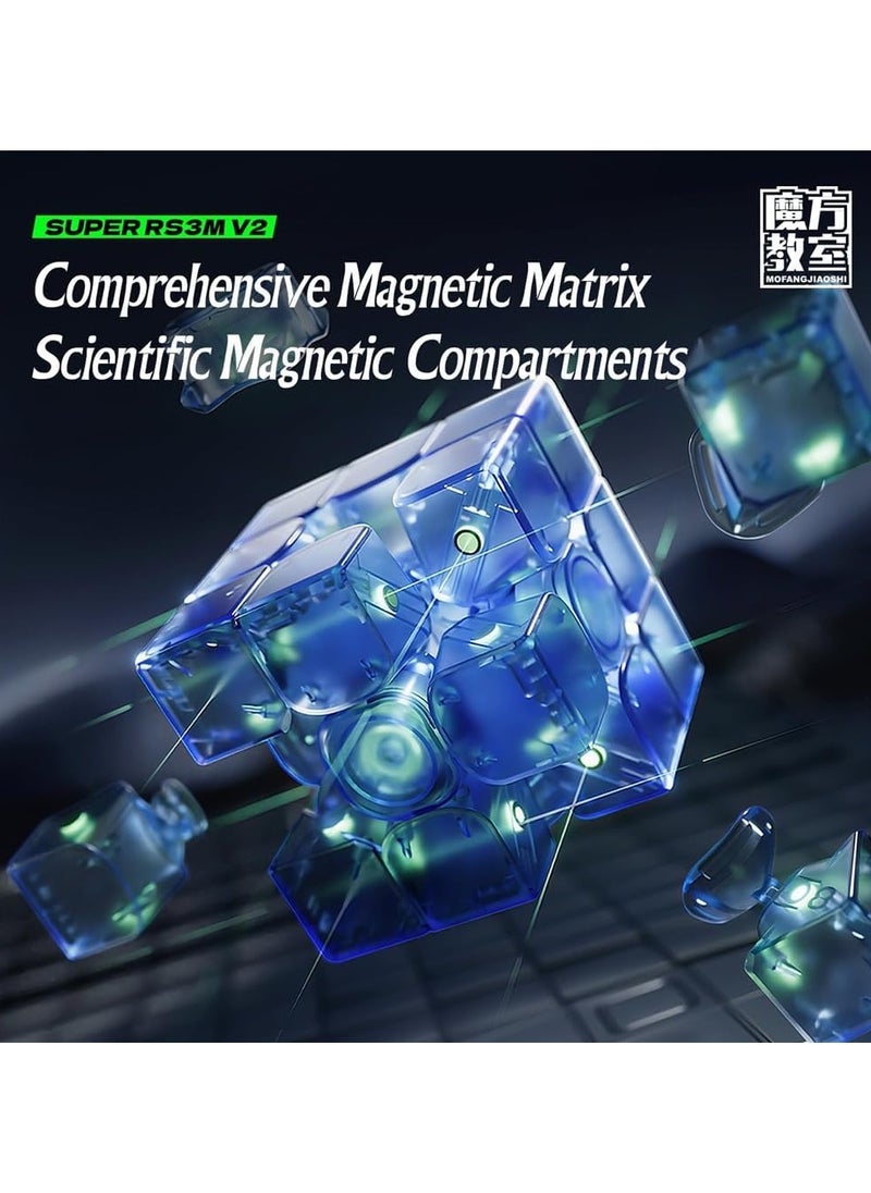 null - LiangCuber Moyu Super RS3M V2 UV Coated,RS3M 2023 Magnetic Ball Core Speed Cube 3x3,Super RS3M V2 Maglev Ball Core UV Magnetic Cube 2023 Upgraded Ver - Image 1