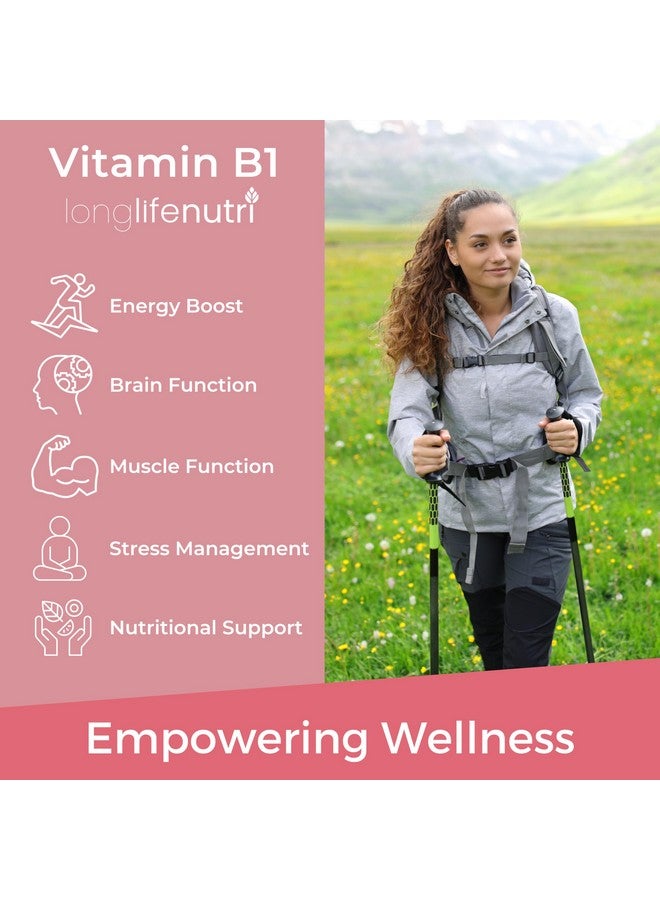 LongLifeNutri Vitamin B1 Liquid Drops - Thiamine Mononitrate Organic Supplement for Energy and Nerve Health, Fast Absorption, 4 FL OZ, 5-Month Supply, Lab Tested, Made in USA - Image 4