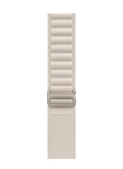 Watch alpine loop for apple watch Compatible with Apple Watch Band 49mm 45mm 44mm 42mm, Sports Nylon Solo Loop Rugged Strap with Titanium G‑Hook for iWatch Utral/SE Series 8 7 6 5 4 3 2 1 White  - Image 3