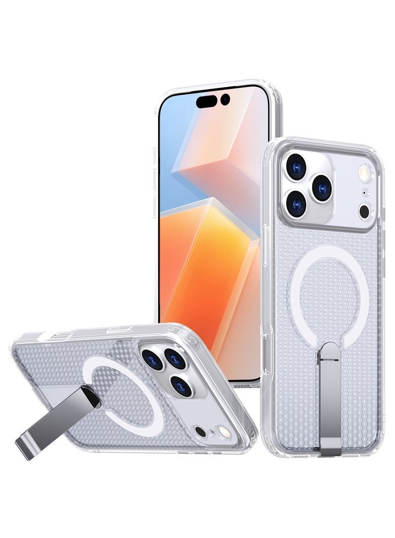 general Compatible with iPhone 17 Pro Max magnetic stand phone case drop-resistant anti-fingerprint full protection