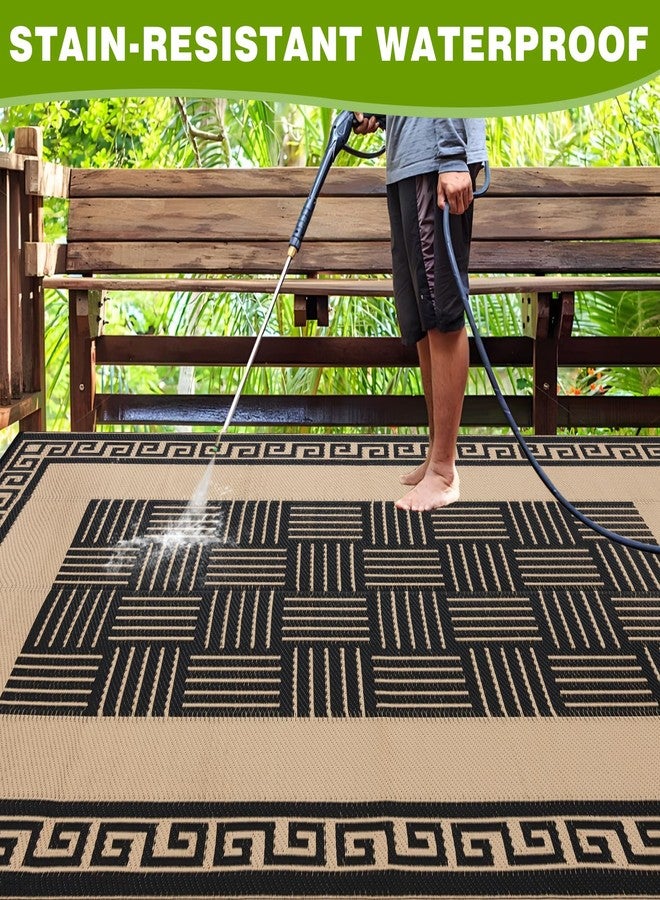 YONILE Outdoor Rug 5x8 ft Waterproof, Reversible Outdoor Plastic Straw Rug for Patios Clearance, Outdoor Area Rug Carpet RV Mat for Camping Backyard Deck Porch - Image 3