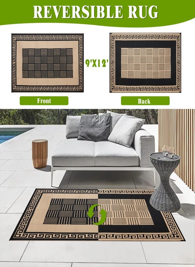 YONILE Outdoor Rug 5x8 ft Waterproof, Reversible Outdoor Plastic Straw Rug for Patios Clearance, Outdoor Area Rug Carpet RV Mat for Camping Backyard Deck Porch - Image 2