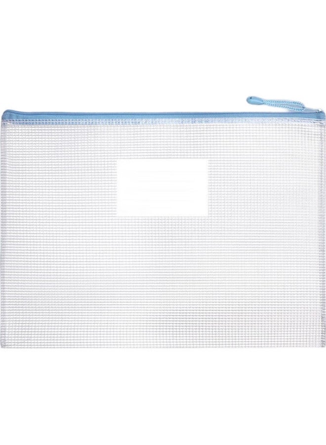 Simaa 5 A4 Label Waterproof Grid Zipper Pouches, Document Folders For Elementary School Subject Classification, Macaron Colors, 6023 - Image 1