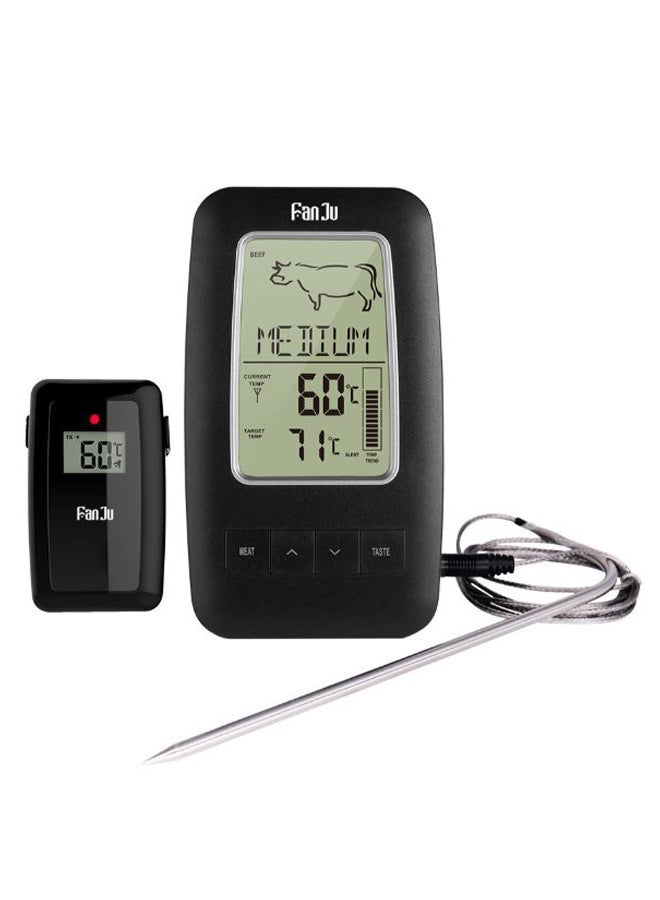 NIBEMINENT Digital Cooking Grill Thermometer With Wireless Remote Black - Image 1