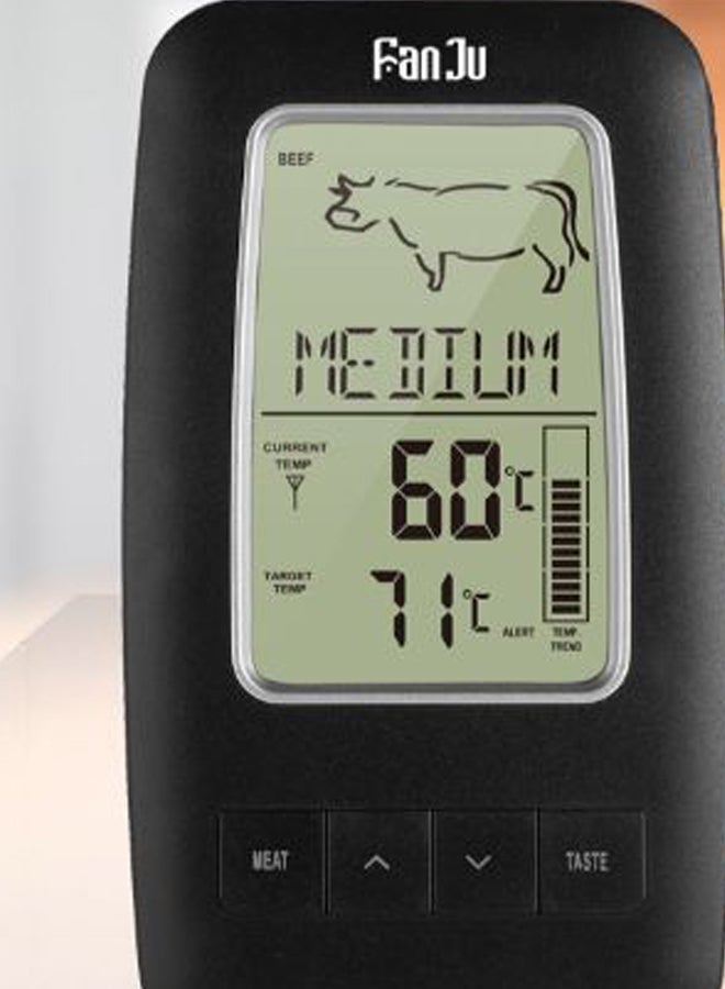 NIBEMINENT Digital Cooking Grill Thermometer With Wireless Remote Black - Image 2