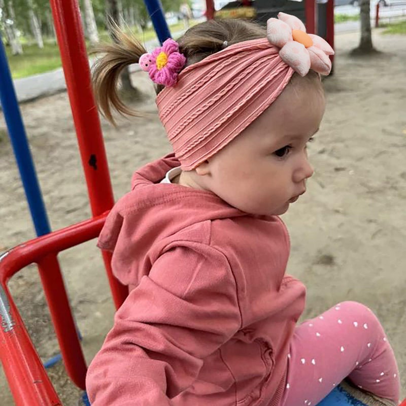 3 Pcs Baby Flower Headbands for Baby Girls - Image 3