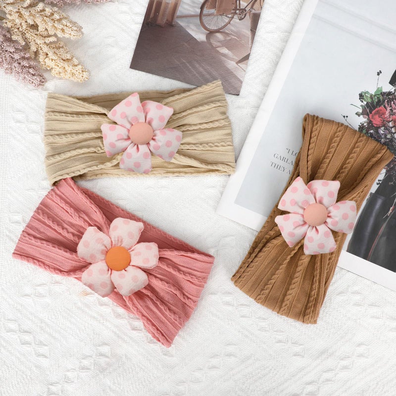3 Pcs Baby Flower Headbands for Baby Girls - Image 4