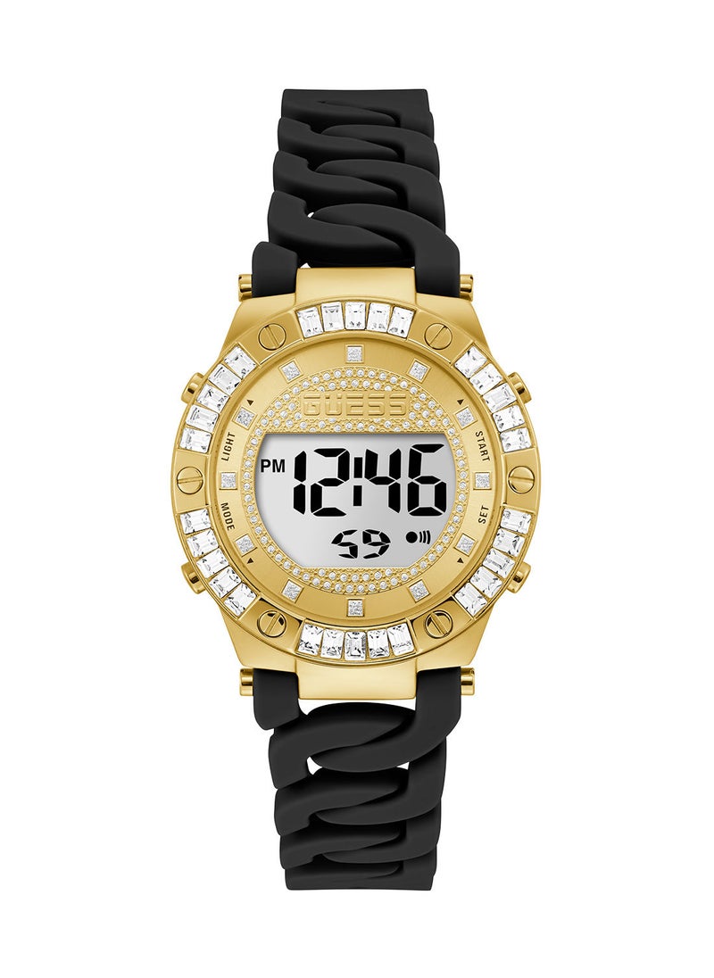 GUESS Women Digital Round Shape Silicone Wrist Watch GW0338L1 38 mm  - Image 1