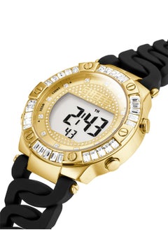 GUESS Women Digital Round Shape Silicone Wrist Watch GW0338L1 38 mm  - Image 2