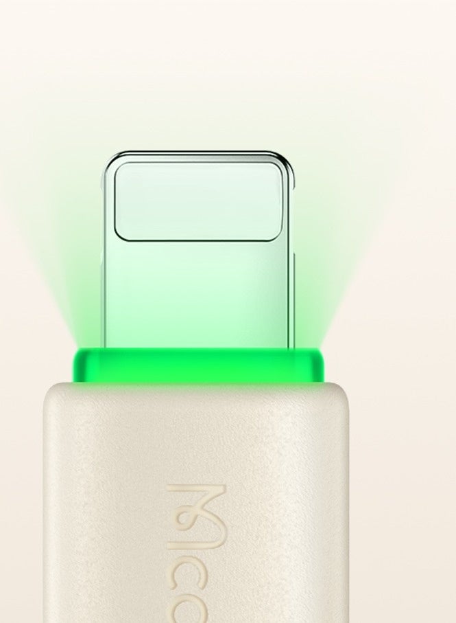 مكدودو كابل USB-C إلى USB-C مع إضاءة LED 65 واط 1.2 متر من ماكدودو – كابل تايب سي للشحن السريع بتقنية PD متوافق مع أجهزة أندرويد وسامسونج والتابلت واللابتوب – بيج - Image 3