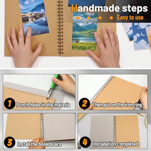 JNENERY 20Pcs Chipboard, 5 x 7" Book Board for Book Binding, 50pt Cover Cardboard Sheets for Crafts, Thick Sturdy Kraft Board, Heavy Duty Chip Board for Bookbinding, DIY Projects, Packaging - Image 5
