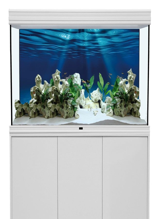 AWERT 72x24 inches Ocean Floor Aquarium Background Undersea Theme Aquarium Background Underwater Fish Tank Background - Image 5