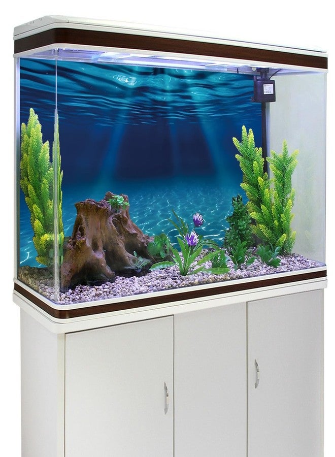 AWERT 72x24 inches Ocean Floor Aquarium Background Undersea Theme Aquarium Background Underwater Fish Tank Background - Image 4