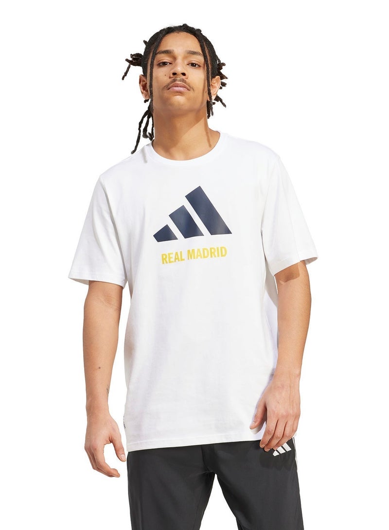 Adidas Real Madrid Seasonal Graphic T-Shirt - Image 3
