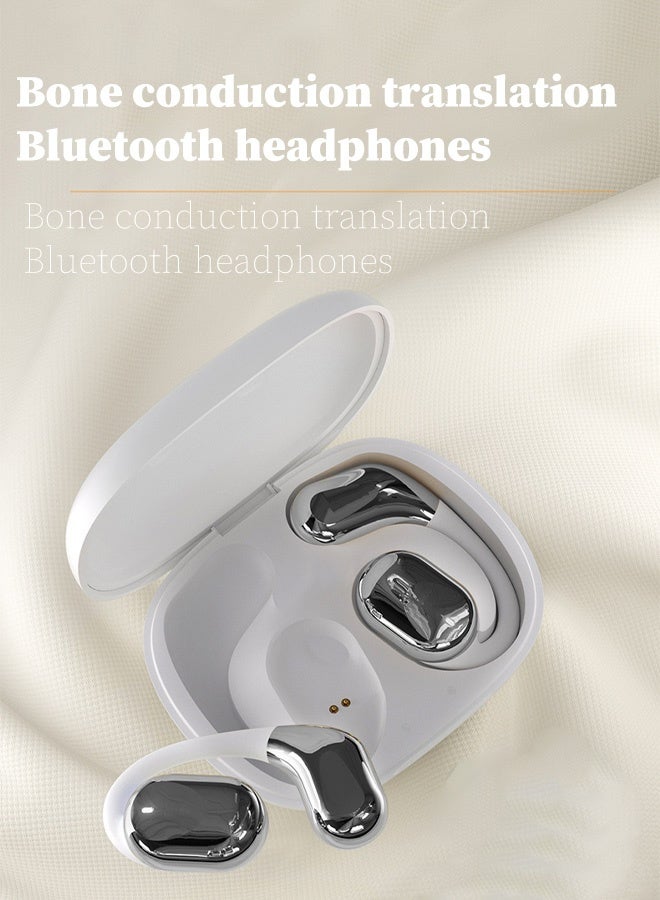 AI Language Translation Earbuds, Open Ear Earphones, LCD Touchscreen Real-Time Translator for 147 Languages u0026 Accents, Bluetooth 5.3, Translator Earbuds for Business Meeting, Travel, - Image 4