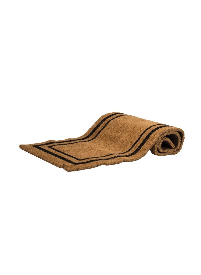 DeCoir Classic Border Entrance Door Mat Brown and Black 24 x 60 Inch 73910 - Image 2