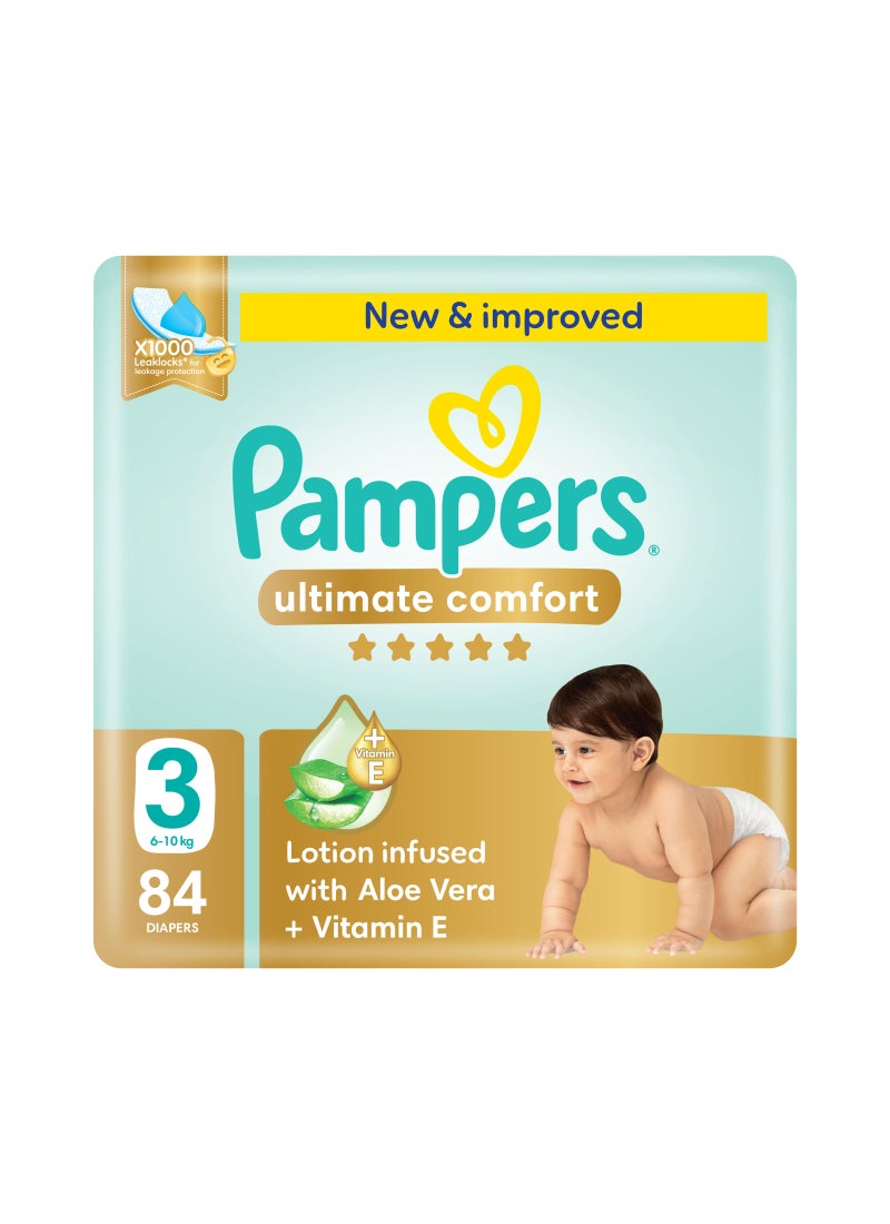 Ultimate Size 3 Comfort Taped Diapers 6-10 Kg Giant Pack 84 Count