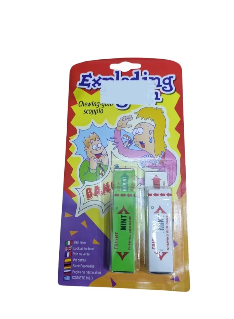 لعبة مقلب العلكة المضحكة – لعبة مزحة خفيفة للأطفال والكبار – علبة علكة مفاجآت – لعبة ترفيهية للحفلات والمناسبات - Image 1