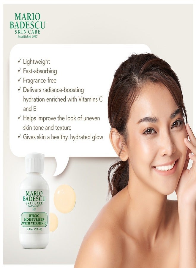 MARIO BADESCU Mario Badescu Hydro Moisturizer With Vitamin C for Combination, Sensitive Skin | Lightweight Face Cream with Vitamin C, 2 Fl Oz - Image 3