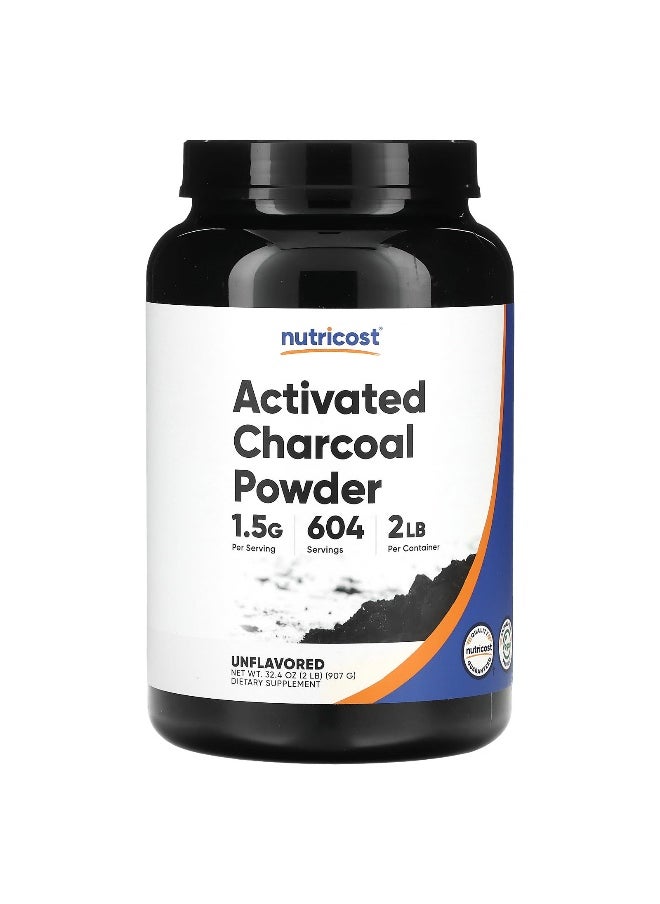 Nutricost Nutricost, Activated Charcoal Powder, Unflavored, 2 lb (907 g)  - Image 1