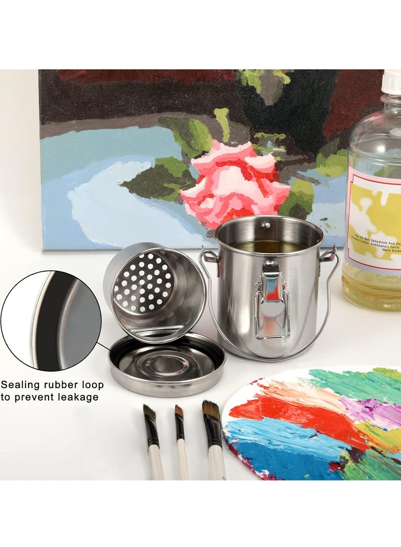 MYLIFEUNIT MyLifeUNIT Paint Brush Cleaner, Stainless Steel Brush Holder for Painting, 6.6 oz - Image 5