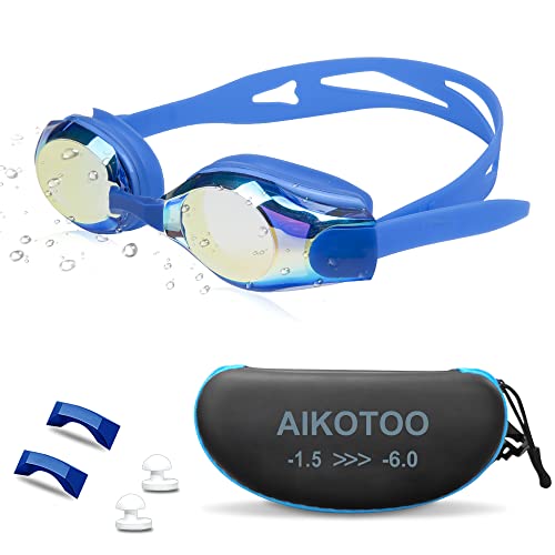 AIKOTOO Adjustable Strap Nearsighted Swim Goggles - Image 1