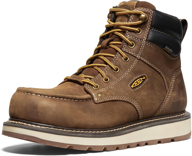 KEEN Utility Men's Cincinnati 6-Inch Composite Toe Waterproof Wedge Work Boots - Image 1