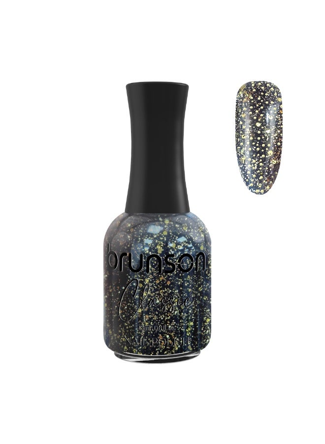 Brunson Classic Nail Polish 18ml Fast Dry Nail Lacquer Nail Harderner Normal Polish Glossy Gel Effect Quick Air Dry Long-Lasting Natural Nail Enamel Salon Quality Manicure Pedicure Regular Polish - Image 1