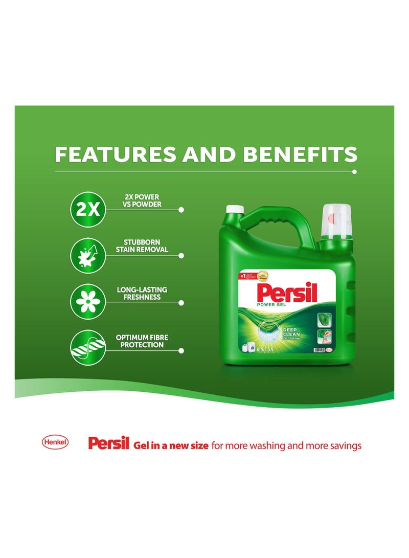 Power Gel Liquid Laundry Detergent For All Washing Machines  7 Litres Deep Clean Technology