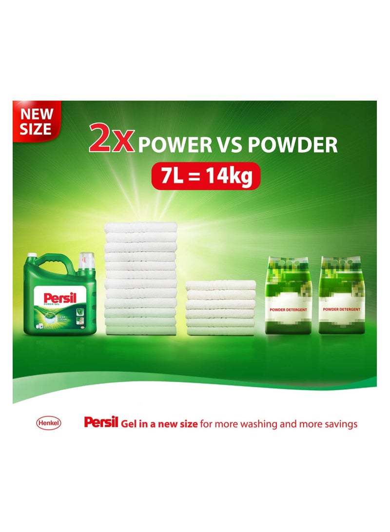 Power Gel Liquid Laundry Detergent For All Washing Machines  7 Litres Deep Clean Technology