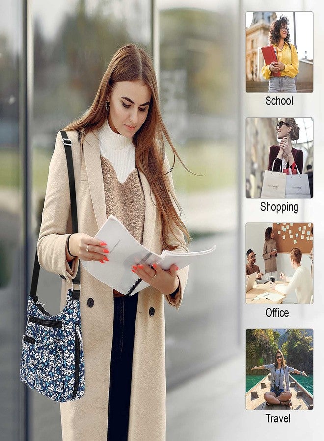 Kamo Crossbody Bag for Women - Multi-pocket Shoulder Bag Lightweight Messenger Bag Casual printed Purse Handbag Travel Bag - Image 5