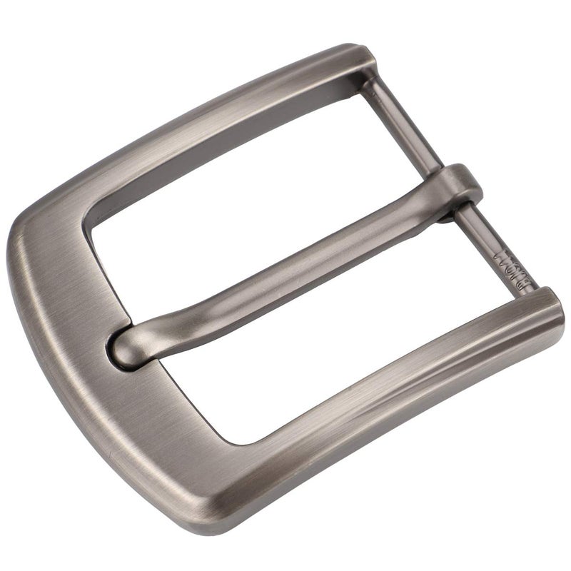 McFanBe 1.5 Inches (38-40 mm) Belt Buckle Single Prong Square Replacement Buckle for Men Women Belt (Grey09) - Image 1