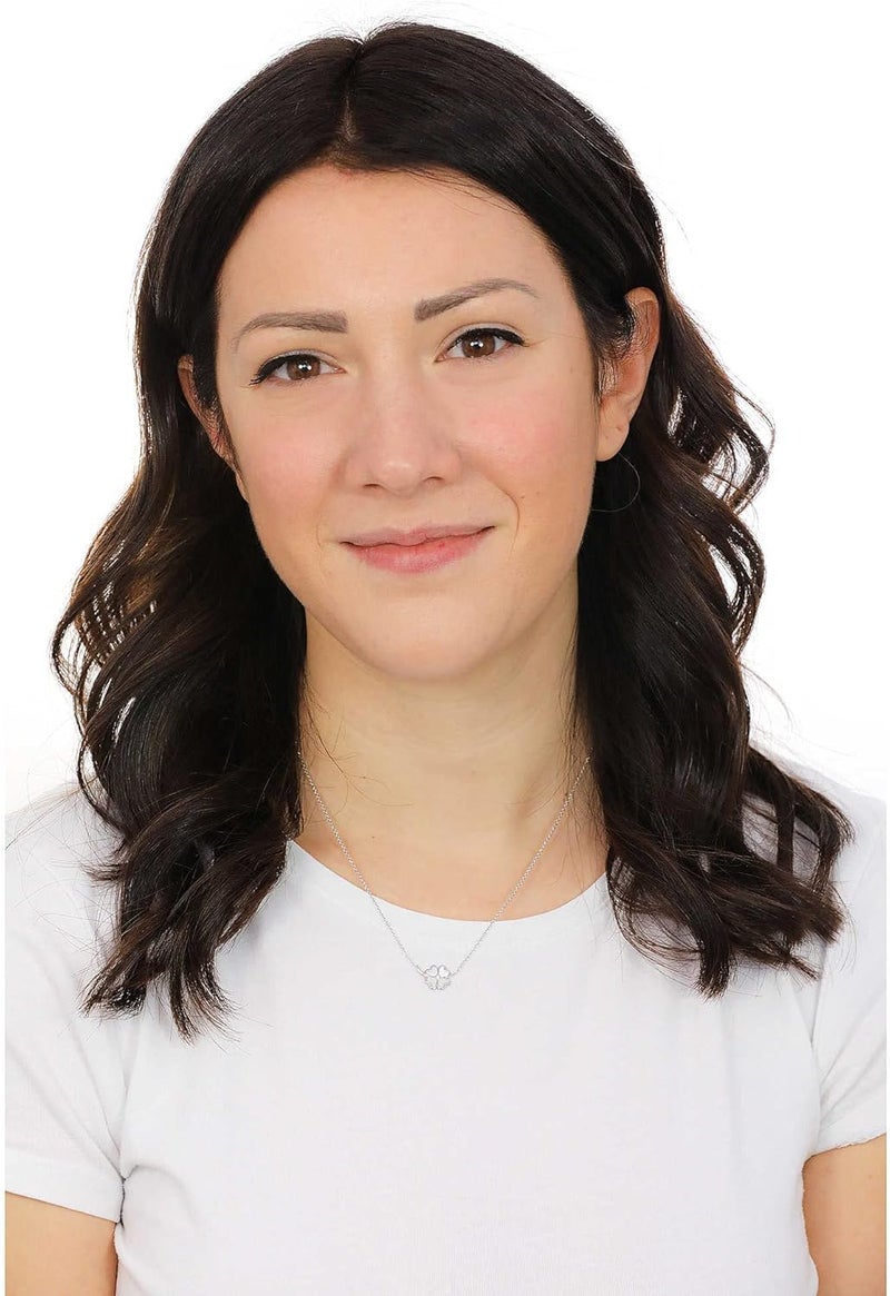 فوسيل قلادة فوسيل النسائية من الفضة الإسترلينية بدون أحجار كريمة، فضية، الطول: ١٦ بوصة + ٢ بوصة - JFS00543040 - Image 3