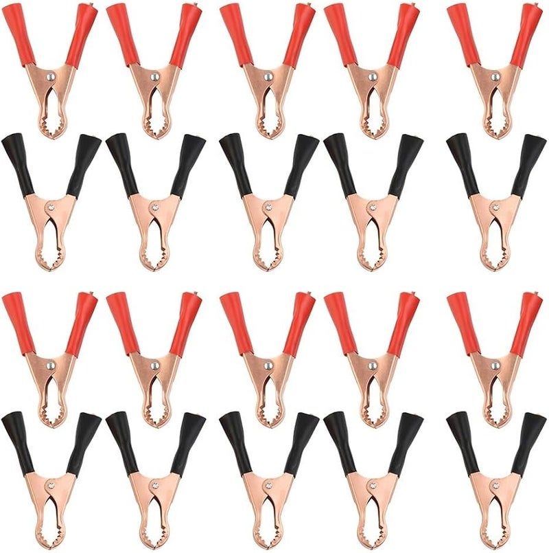 Heavy Duty Insulated Alligator Clips With Spring Loaded Boot 20pcs - Image 4