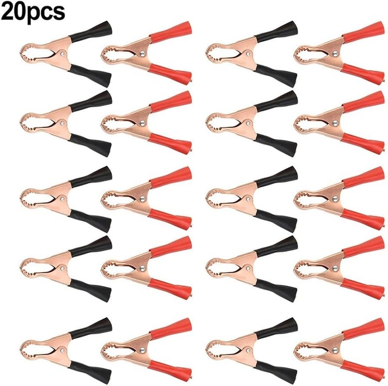 Heavy Duty Insulated Alligator Clips With Spring Loaded Boot 20pcs - Image 5
