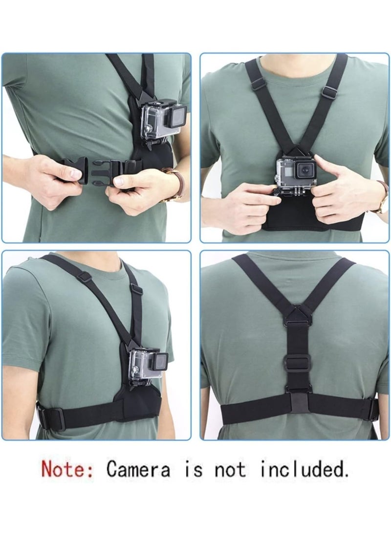 حزام صدر متعدد الاستخدامات لتثبيت الموبايل والكاميرا – تصوير POV وفلوغ بزاوية 360 درجة - Image 5