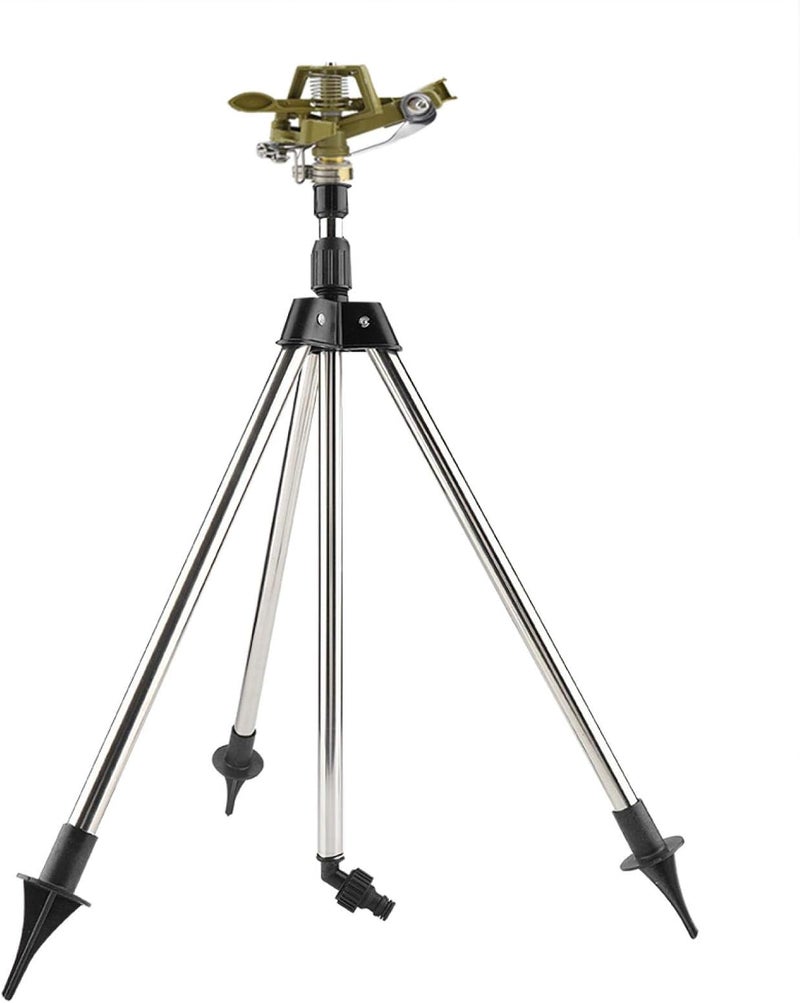 كلاراكو رشاش سقاية، رشاش ثلاثي القوائم، رشاش تغطية كبير جدًا مع قاعدة ثلاثية القوائم قابلة للتعديل، ملحق أرضي من الفولاذ المقاوم للصدأ، رشاش سقاية للحديقة والفناء - Image 5