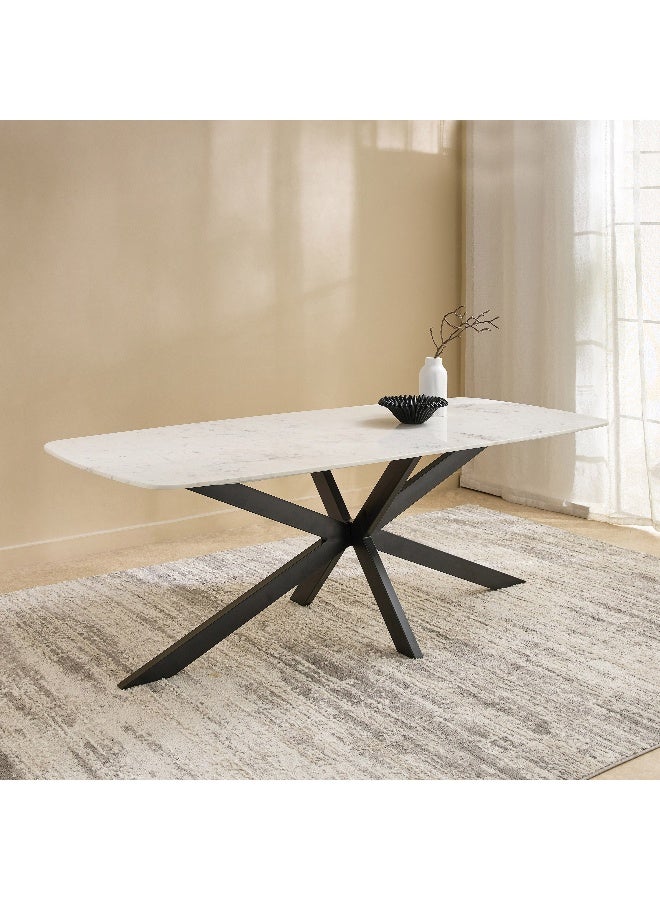 Home Box Marble Top 8-Seater Dining Table - Image 1